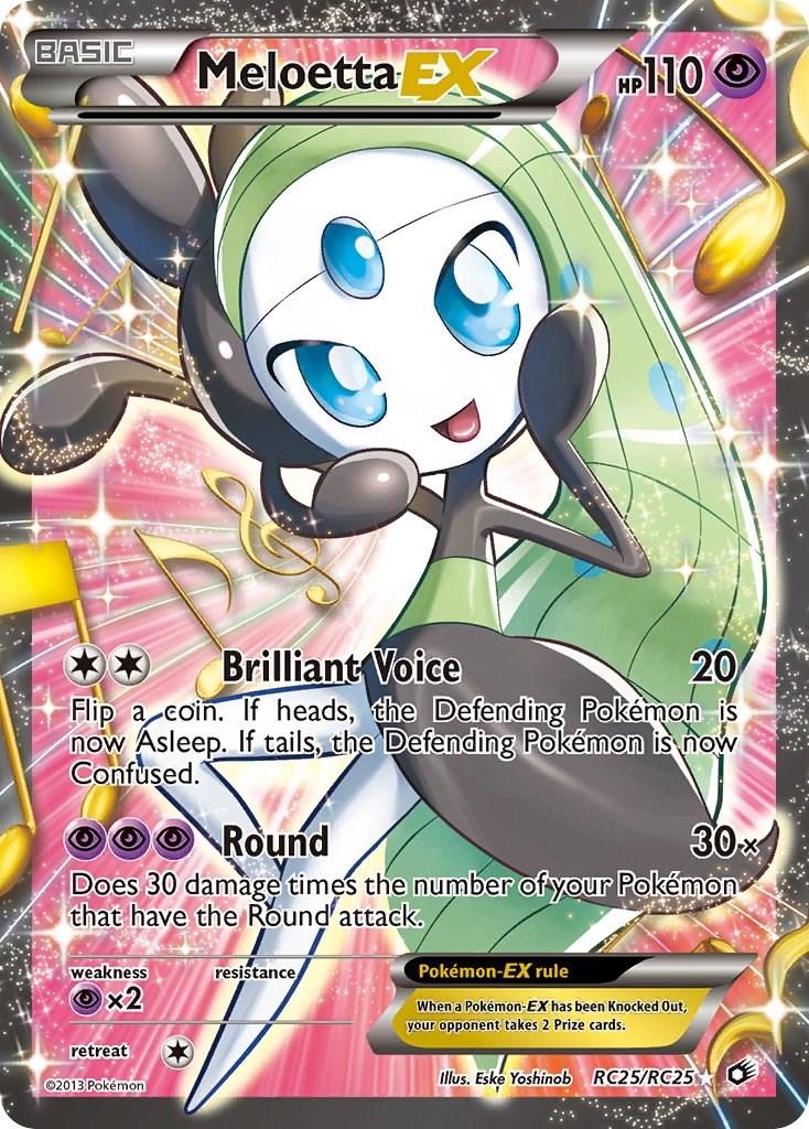 Legendary Treasures Meloetta EX Pokémon card